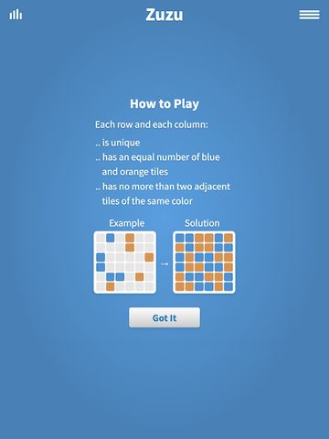 Screenshot 23: Zuzu · Binary Puzzle Game