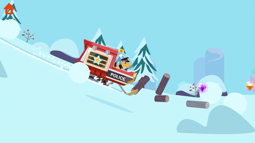 Screenshot 4: Dinosaur Police Car - for Kids