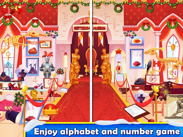 Screenshot 9: Christmas Hidden Objects : Alphabets & Numbers