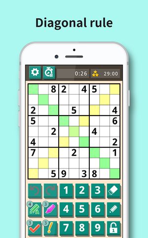 Скриншот 5: Sudoku X: Diagonal sudoku game