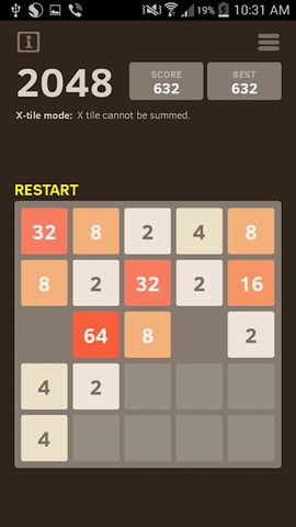 Screenshot 2: 2048 Number puzzle game