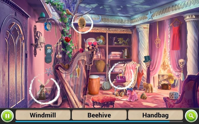 Screenshot 1: Hidden Objects Vampire Love Games Puzzle Mystery