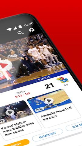 Скриншот 2: Приложение ESPN для спорта