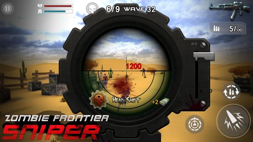 Screenshot 1: Zombie Frontier : Sniper