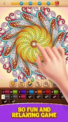 Screenshot 13: Cross Stitch Coloring Mandala