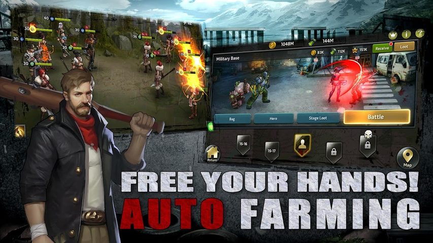 Screenshot 2: Zombies Crisis：Fight for Survival RPG