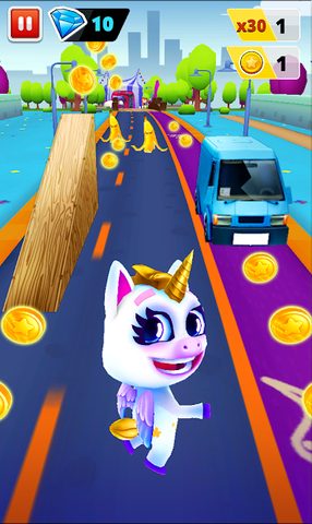 Screenshot 1: Unicorn Runner 2. Magical Run