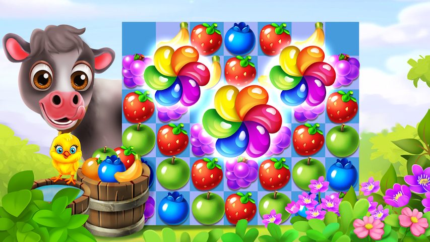 Screenshot 2: Farm Fruit Pop: Party Time