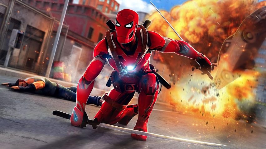 Screenshot 1: Ninja Superhero Fighting Games