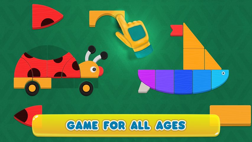 Screenshot 2: Cosmo Shapes Puzzles for kids