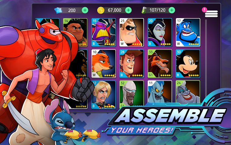 Captura 2: Disney Heroes: Modo Batalla