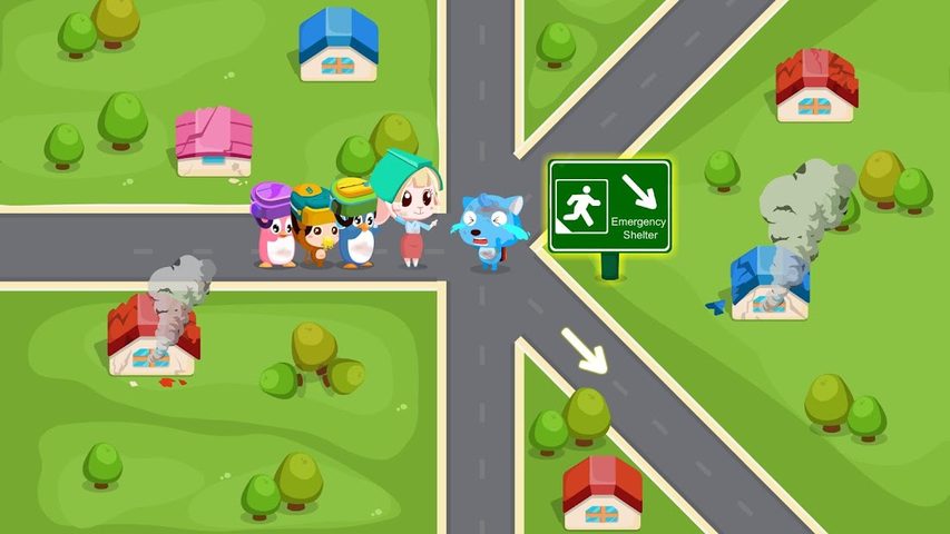 Captura 3: Consejos de seguridad ante terremotos para niños