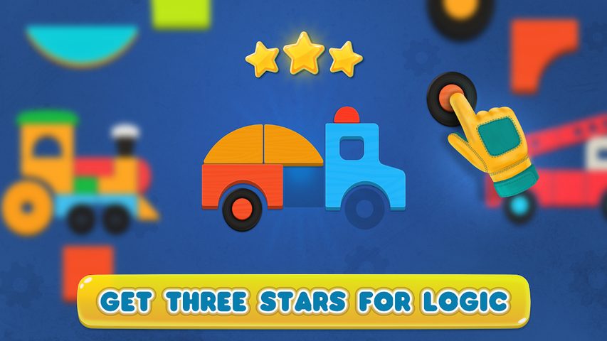 Screenshot 4: Cosmo Shapes Puzzles for kids