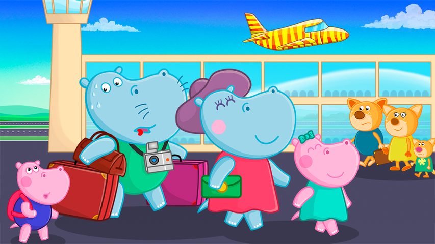 Screenshot 4: Hippo: Airport Profession Game