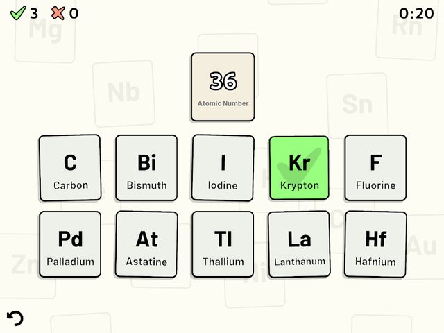 Screenshot 17: Periodic Table Quiz