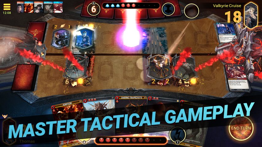 Captura 4: Batalla de cartas míticas