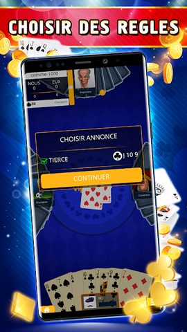 Captura 3: Coinche Offline - Single Player Card Game