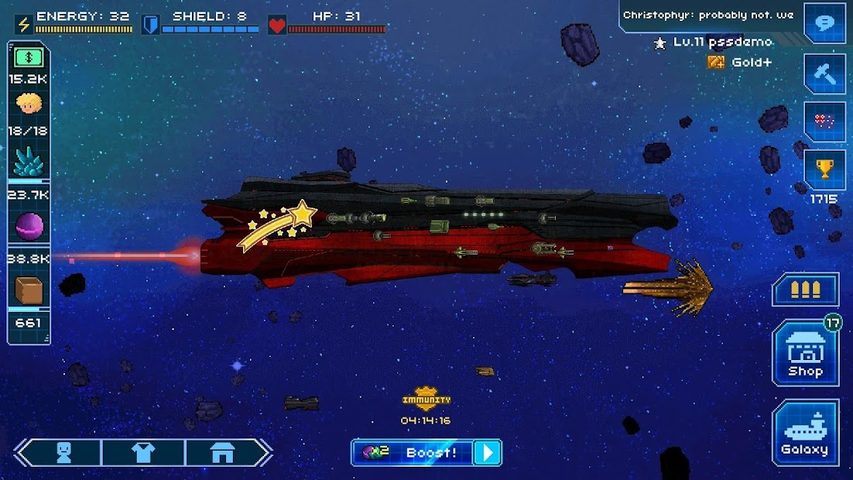 Captura 8: Juego estratégico espacial
