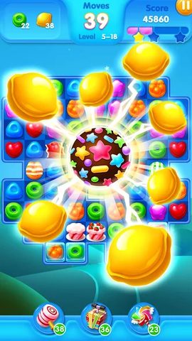 Captura 2: Historia de Explosión de Caramelos