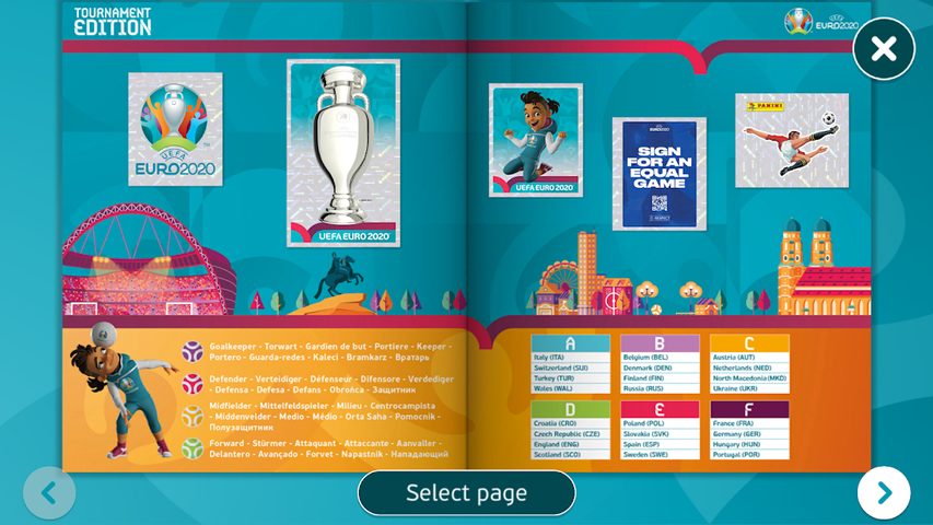 Screenshot 1: UEFA EURO 2020 Panini Virtual Sticker Album
