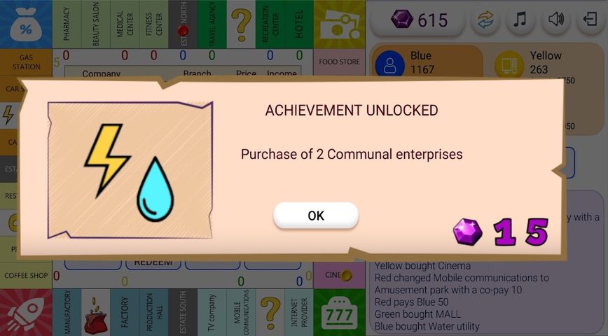 Screenshot 5: Monopolist Business Dice Board