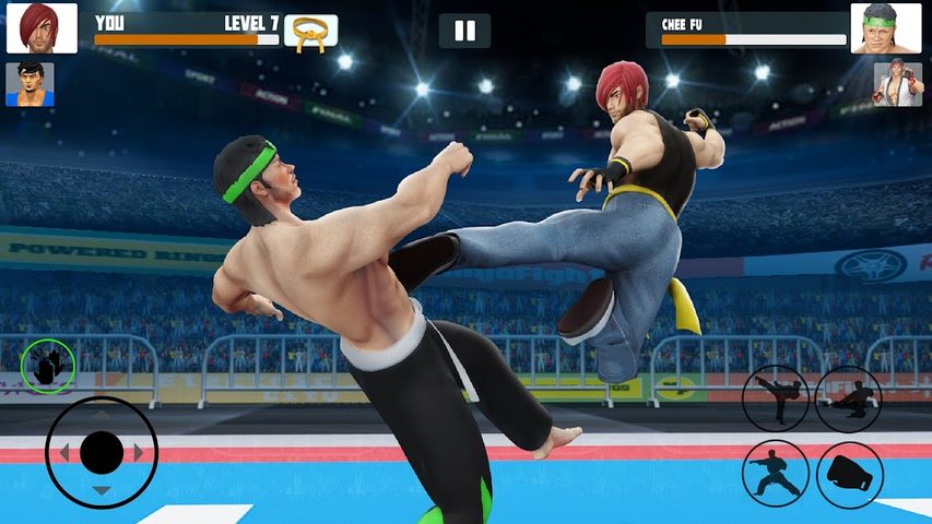 Captura 1: Combate de karate por equipos