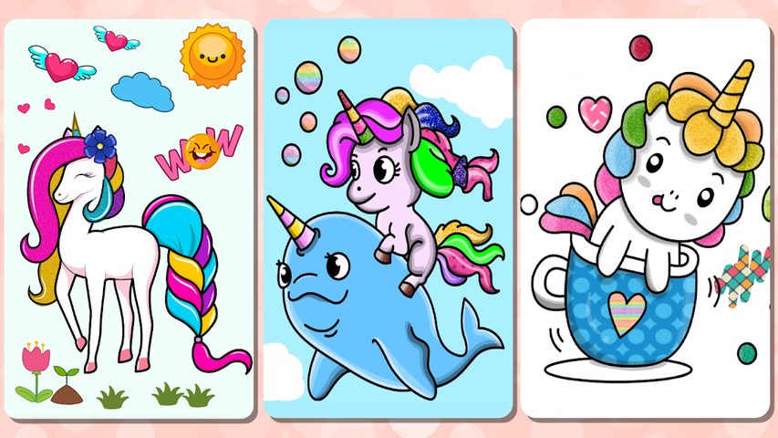 Screenshot 7: Unicorn Coloring Book & Unicorn Games for Girls