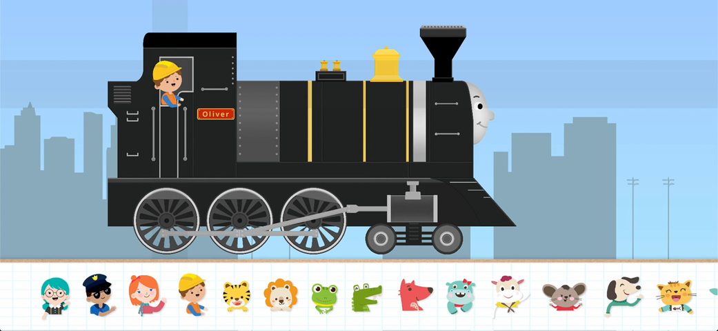 Captura 1: Juego de Trenes de Ladrillos