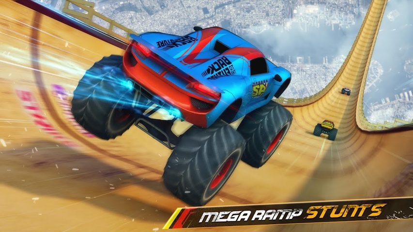 Screenshot 1: Monster Truck Mega Ramp