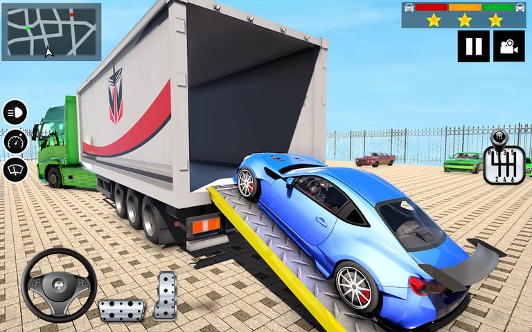 Screenshot 2: Car Transporter Truck Games 3D