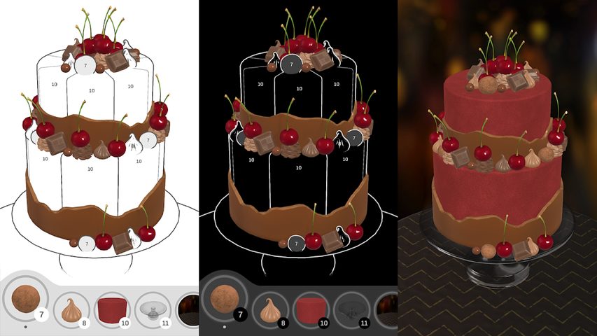 Captura 21: Coloración de Pasteles 3D