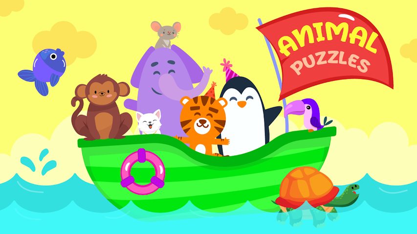 Screenshot 1: Animal Puzzle for kids - Preschool Learning Games