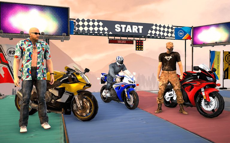 Screenshot 2: Mega Ramp Bike Stunt Games 3D