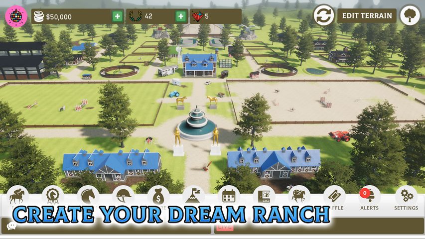Screenshot 1: Horse Academy - Equestrian MMO