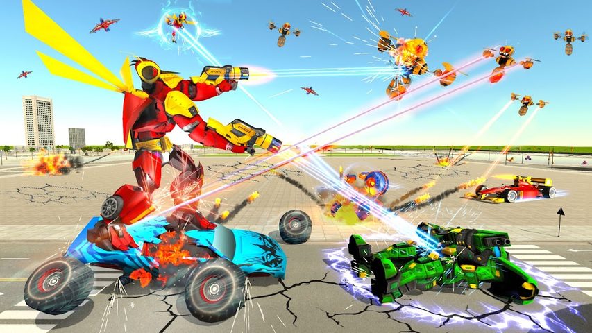 Captura 1: Dragon Fly Robot Car 3D