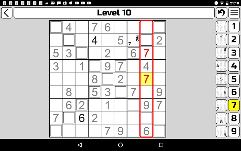 Screenshot 7: Sudoku X