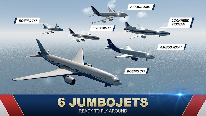 Captura 3: Simulación de Vuelo de Aviones Jumbo