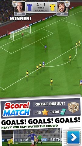 Screenshot 1: Score! Match - PvP Soccer