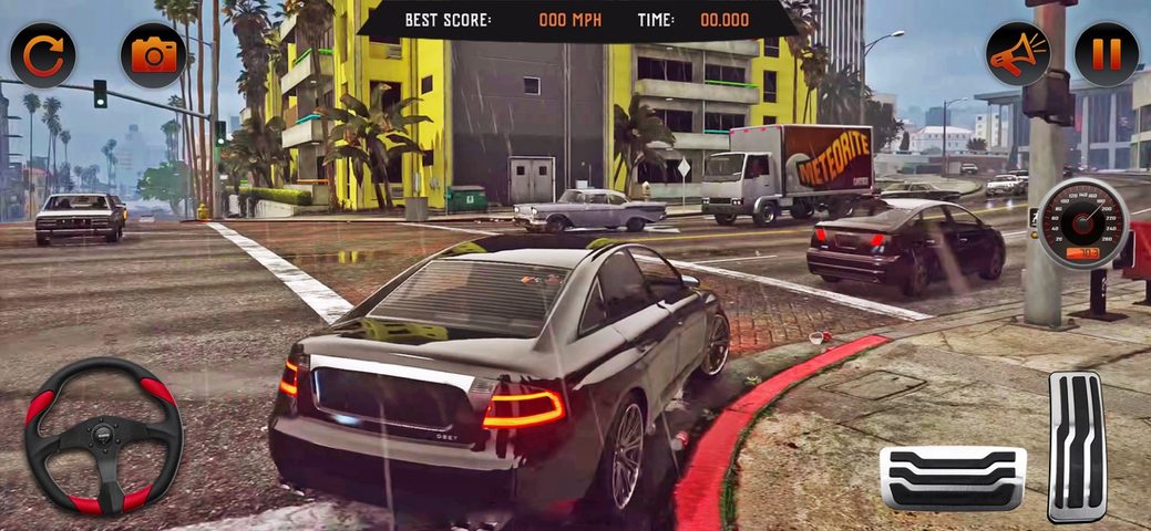 Screenshot 1: Car Driving Simulator: SUV 4+