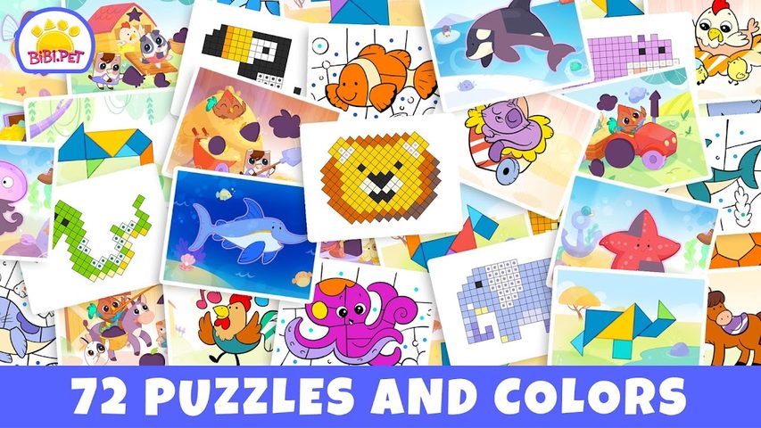 Screenshot 7: Bibi.Pet Pixel and Tangram Gam