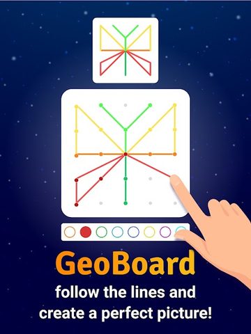 Screenshot 8: GeoBoard relaxing puzzle game drawing lines shapes