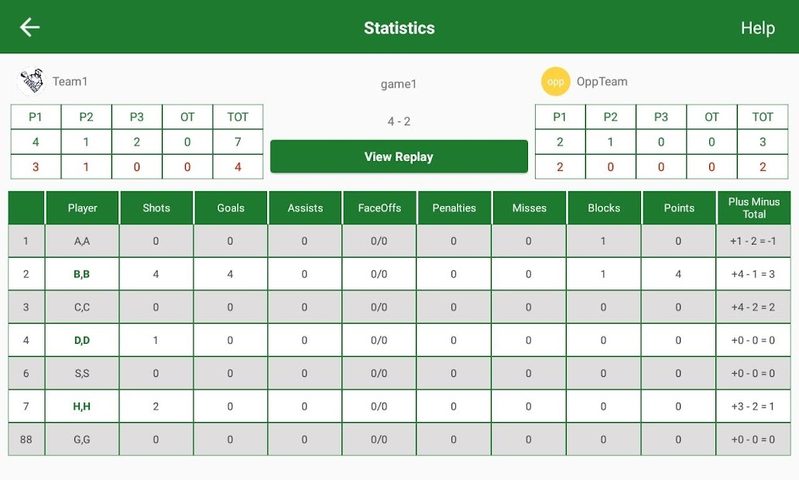 Screenshot 7: iTrackLacrosse Stats - Track Lacrosse Statistics
