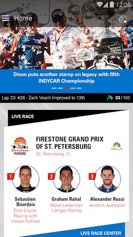 Screenshot 1: INDYCAR
