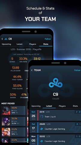 Captura 6: Seguimiento de puntuaciones de esports