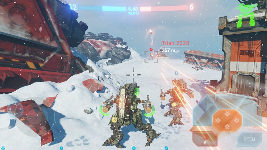 Captura 5: Batalla de titanes mecánicos