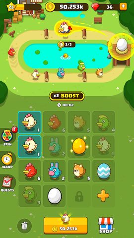Screenshot 5: Merge Chicken - Idle Tycoon