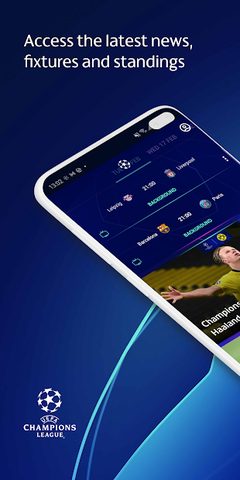 Скриншот 1: Официальное приложение Лиги Чемпионов