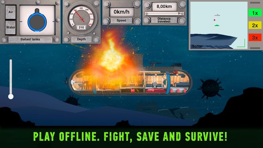 Captura 1: Submarine Games: Warships Inc