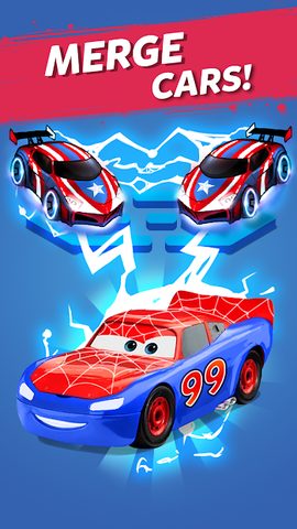 Screenshot 7: Merge Neon Car: Idle Car Merge