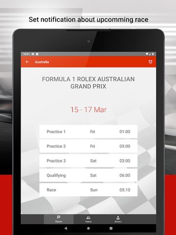 Screenshot 17: Formula 2021 Calendar & Standings